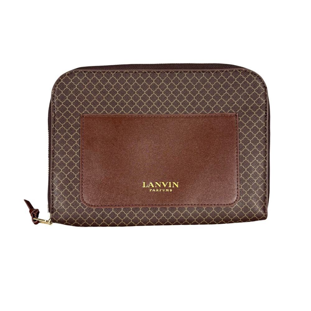 Lanvin Parfums Turkish Airlines Business Class Travel Pouch Folio Toiletry Bag